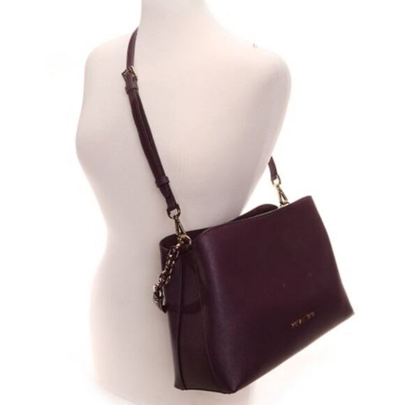 🌺 NWT Authentic Michael Kors Leather Satchel - Picture 1 of 16
